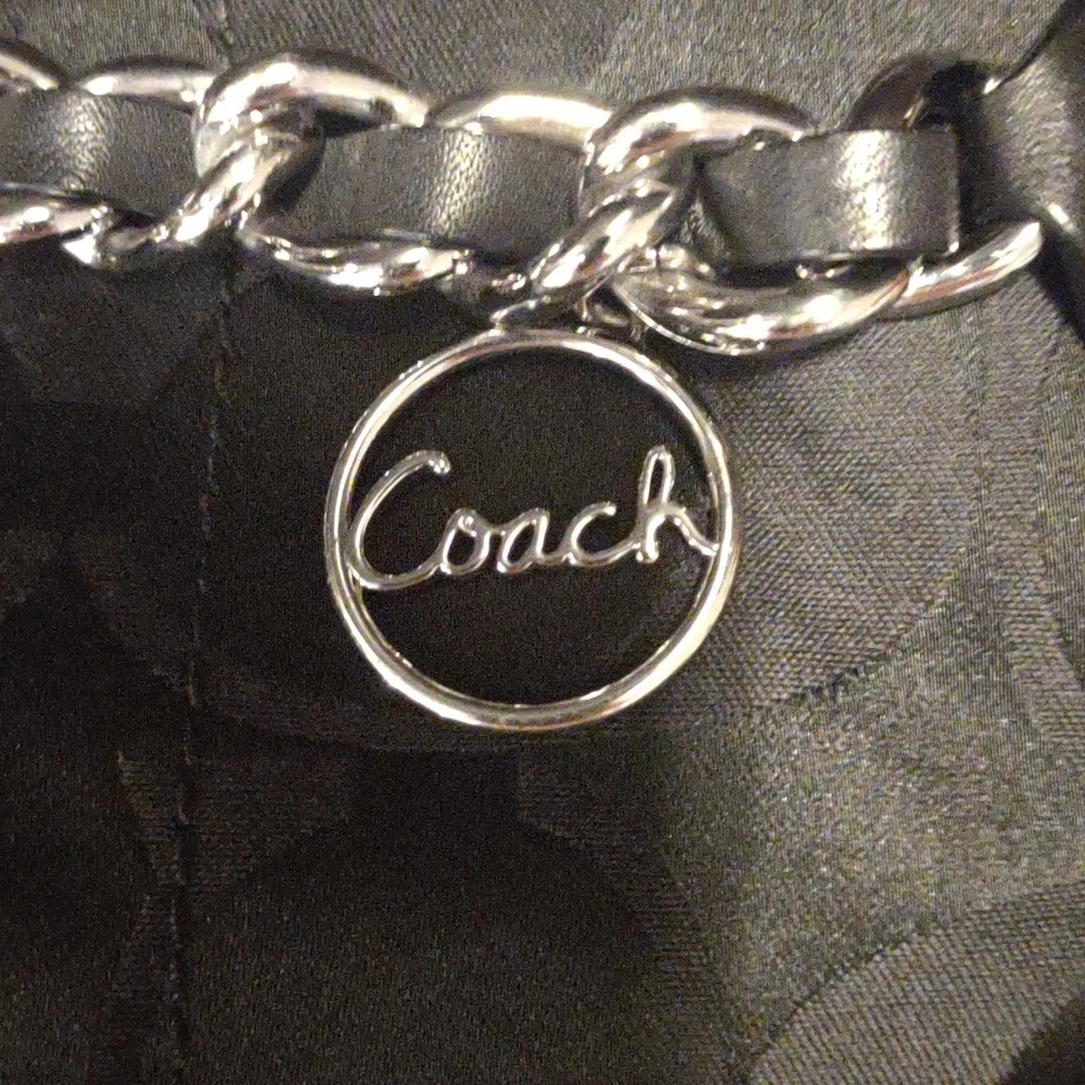 Coach Signature Chain‎ Black Duffle Shoulder Bag